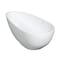 Aqua Eden 67.31 L, 32.31 W, Glossy White/Matte White, Solid Surface White Stone VRTOV683321 - alternate 1